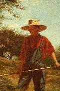 Winslow Homer Haymaking painting
